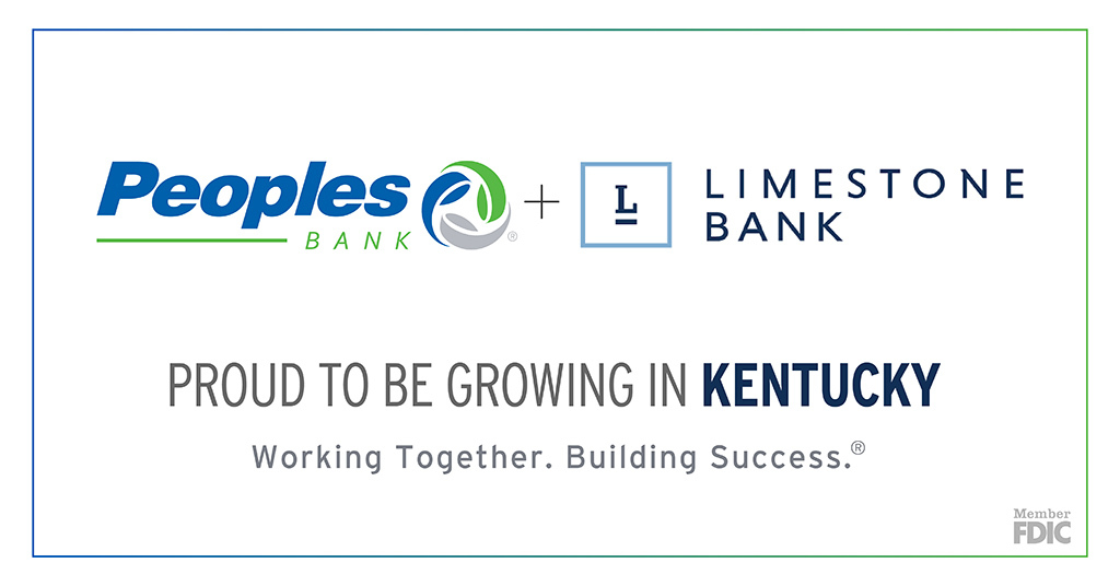 Peoples Bank and Limestone Bank are set to merge in 2023